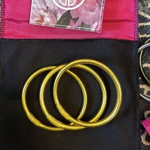 Authentic gold size medium budha girl bangles